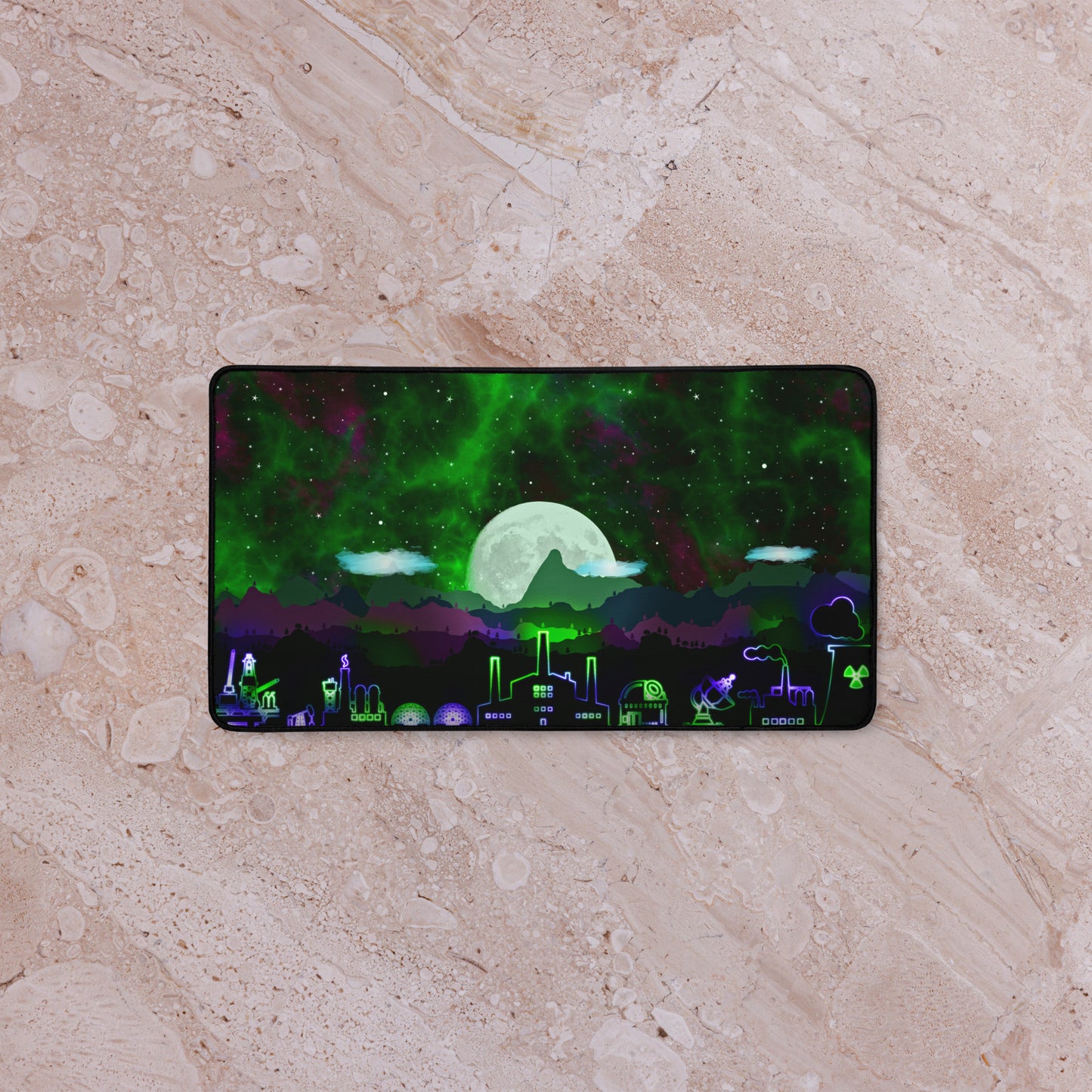 Everyday Desk Mat with marble background
