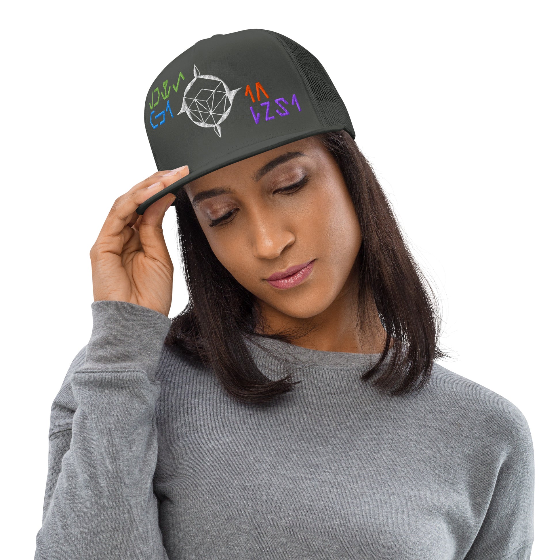 TFI fLtD Sci-Fi Brand Hat Charcoal Mockup