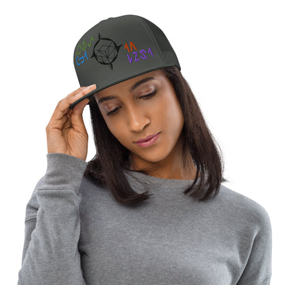 TFI fLtD Sci-Fi Brand Hat Charcoal Mockup 3