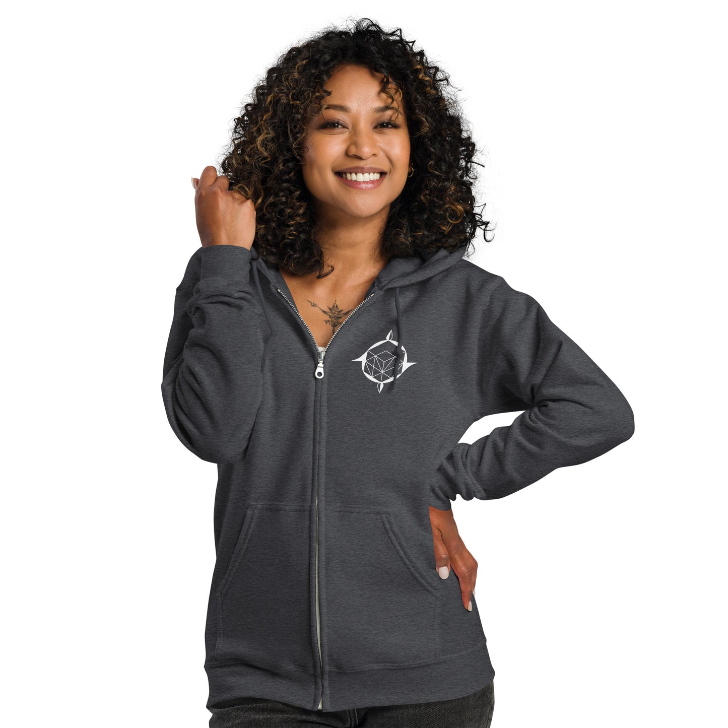 TFI fLtD Emitted Pulse Activity #1 Zip Hoodie Dark Grey 2